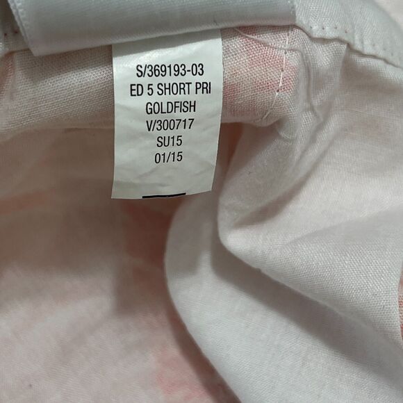 Old Navy Shorts Womens 14 Orange Goldfish Chino 7 Inseam Cotton Prep Casual - Picture 6 of 10